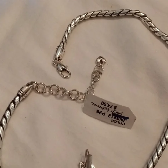 Brighton Chloe Silver Floral Necklace Set - Picture 4 of 5